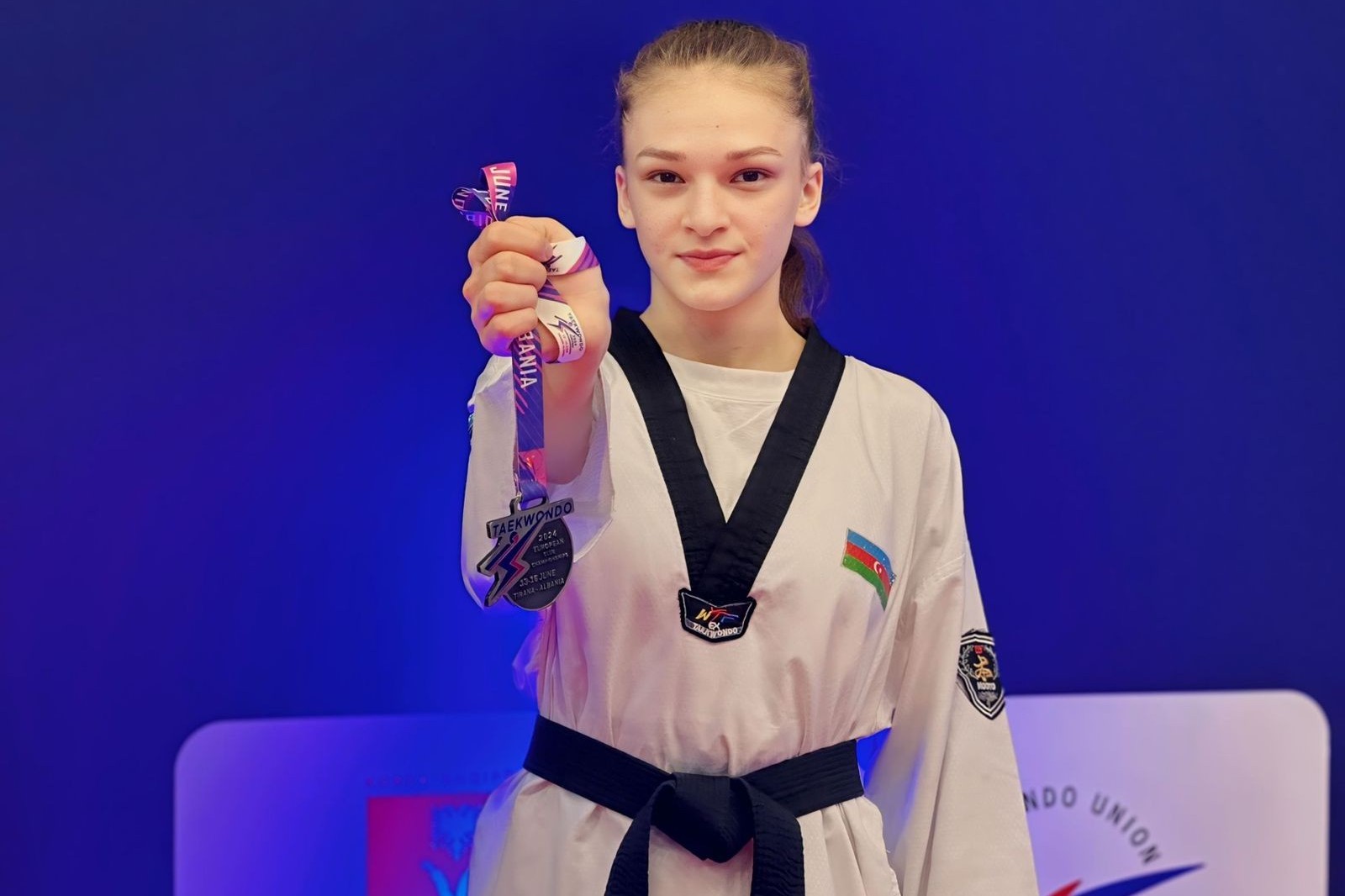 Our taekwondo player won a silver medal at the European interclub championship