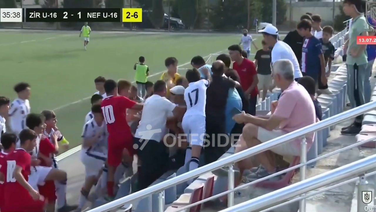 Fans beat the coach of Neftchi  VIDEO