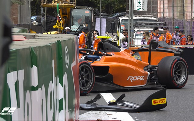 Formula pilot had an accident in Baku