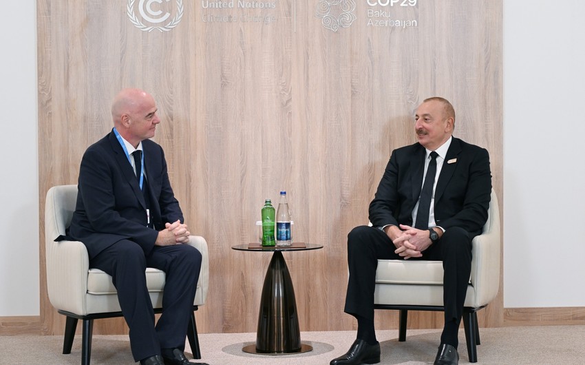 President Ilham Aliyev met with Gianni Infantino