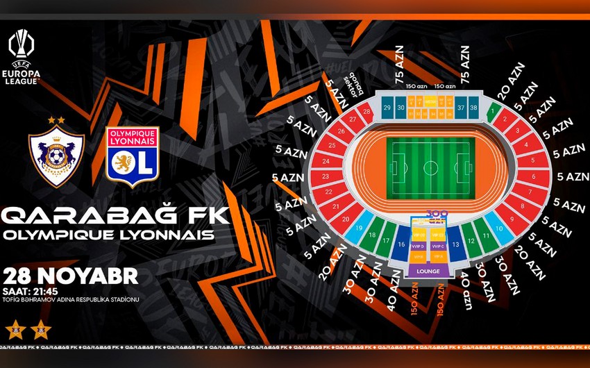 How many tickets were sold for the game with Olympic Lion   Karabakh announced