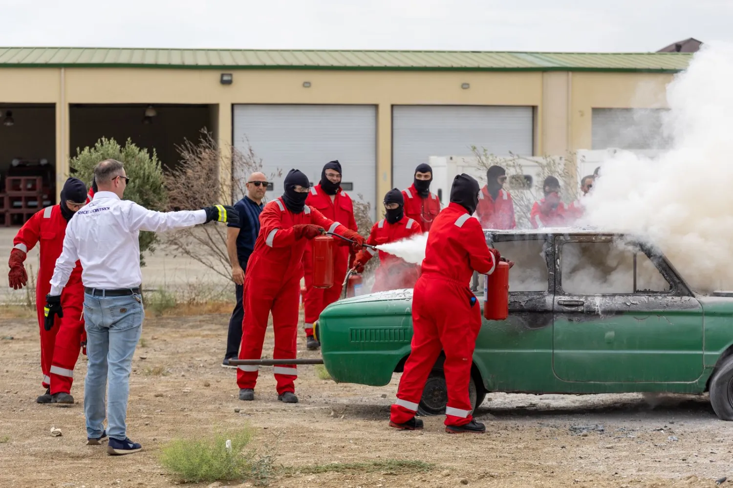 The Ministry of Emergency Situations together with the Baku City Circuit Operating Company is conducting training for marshals