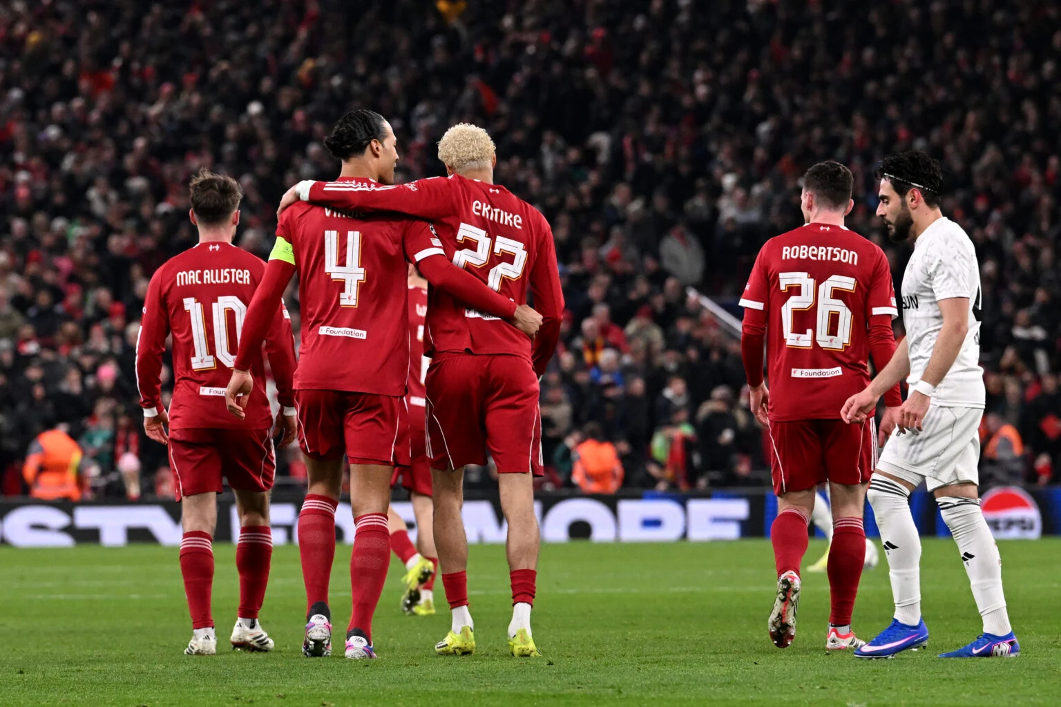 Liverpool  Qarabag match ranks third for attendance