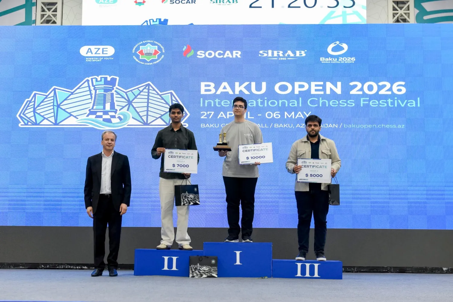 Winners Crowned at Baku Open International Chess Festival