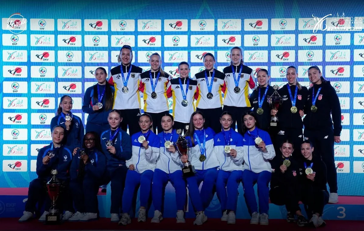 Historic Euro gold and  bronze for Azerbaijan karate