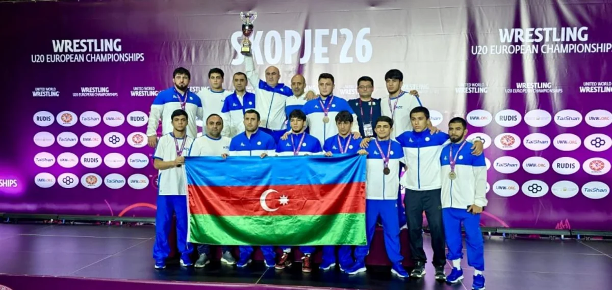 Azerbaijan finishes runnersup at European U Wrestling Championships