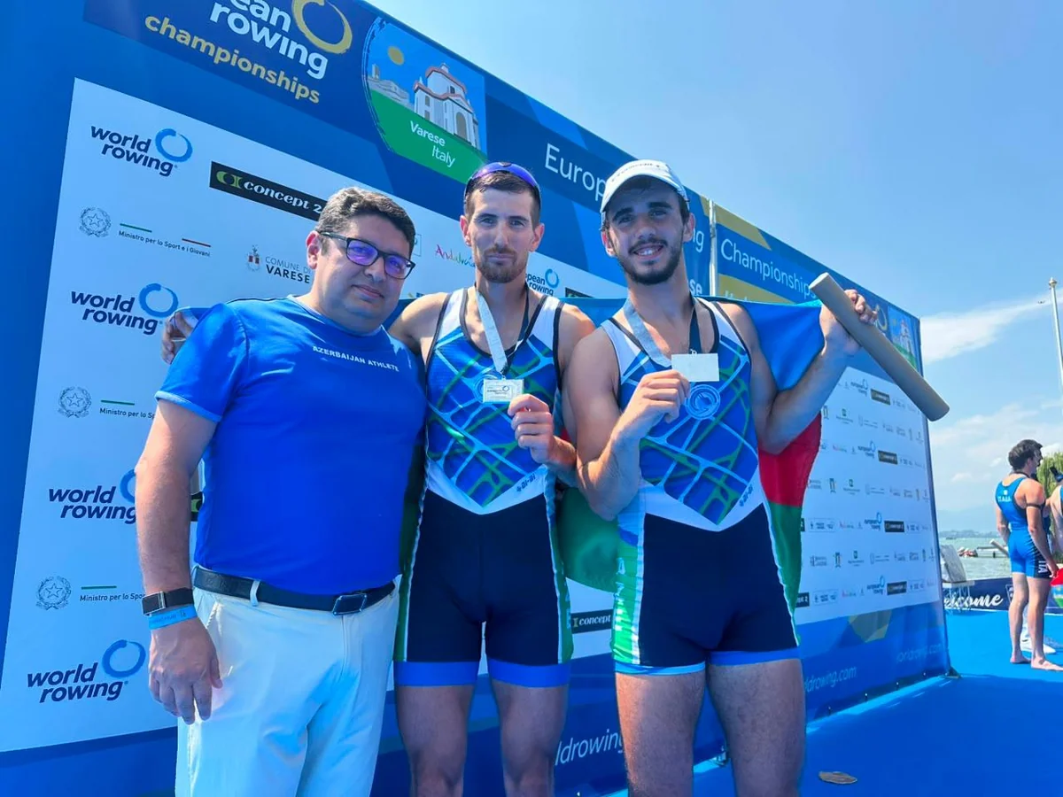 European Championships Azerbaijani Rowers Claim Silver Medal in Varese