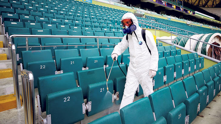 Is there an athlete infected with coronavirus in Azerbaijan