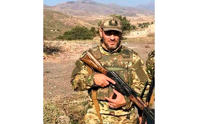 The president of Gabala together with our colonel who was heroically martyred  PHOTO