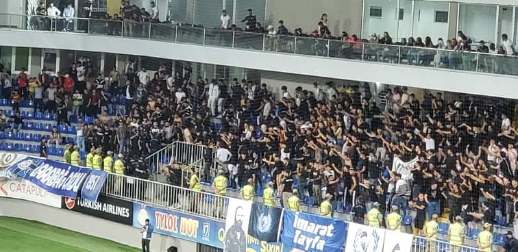 Qarabag fans were expelled from the stadium  VIDEO