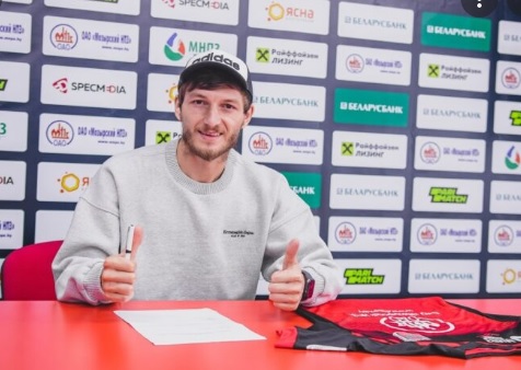 Ruslan Gurbanov made his debut for the Belarusian club