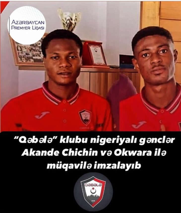 Nigerian duo set to mark debut in Azerbaijani first division