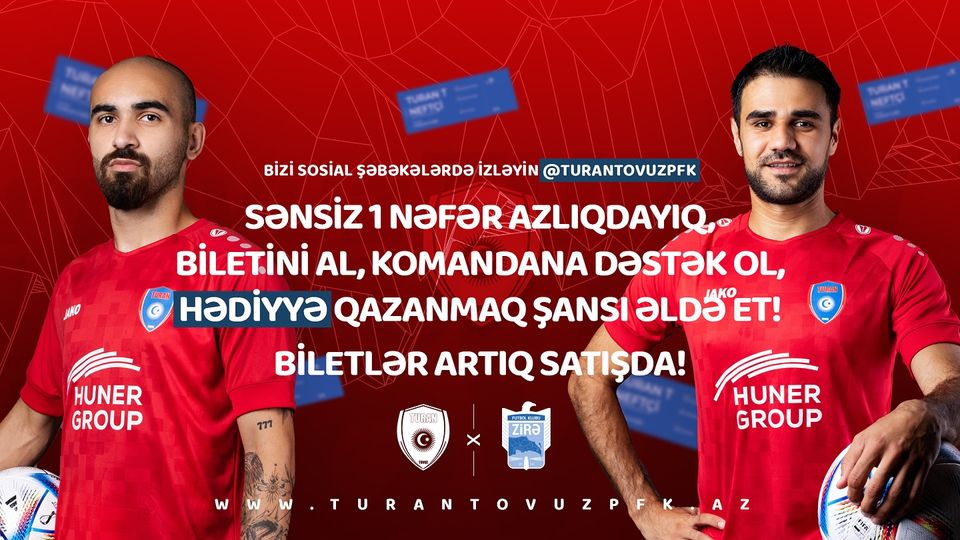 Tickets for the game Turan Tovuz  Zira are on sale