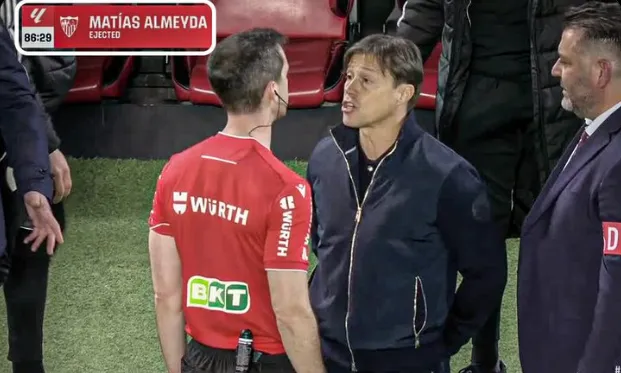 Sevilyanın baş məşqçisi Matias Almeyda  oyunluq diskvalifikasiya olundu