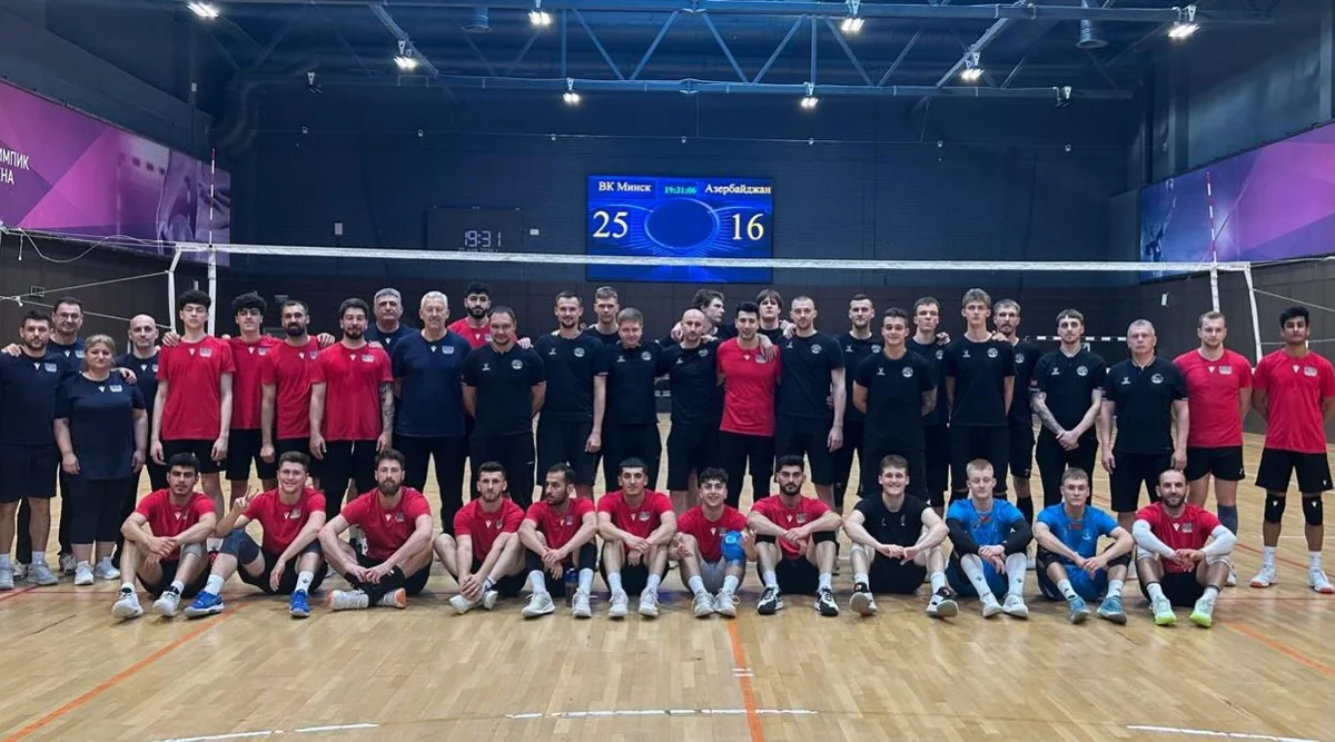 Kişi voleybolçulardan ibarət millimiz Belarus toplanışını başa vurdu