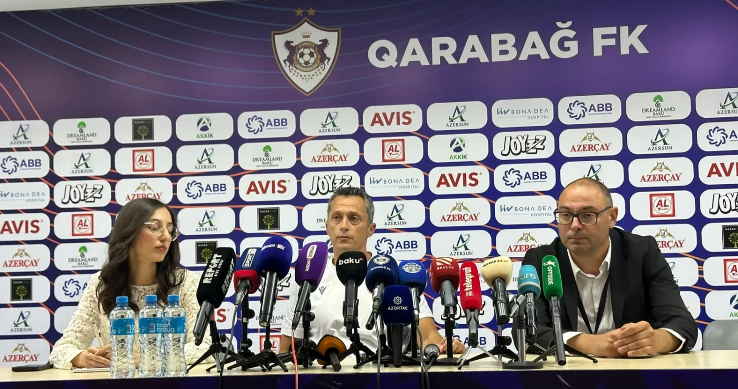 ÇSKAnın baş məşqçisi Tribunaların dolması futbolçularımı narahat hiss etdirirdi