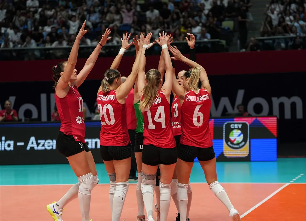 EuroVolley Azərbaycan Rumıniyaya qarşı