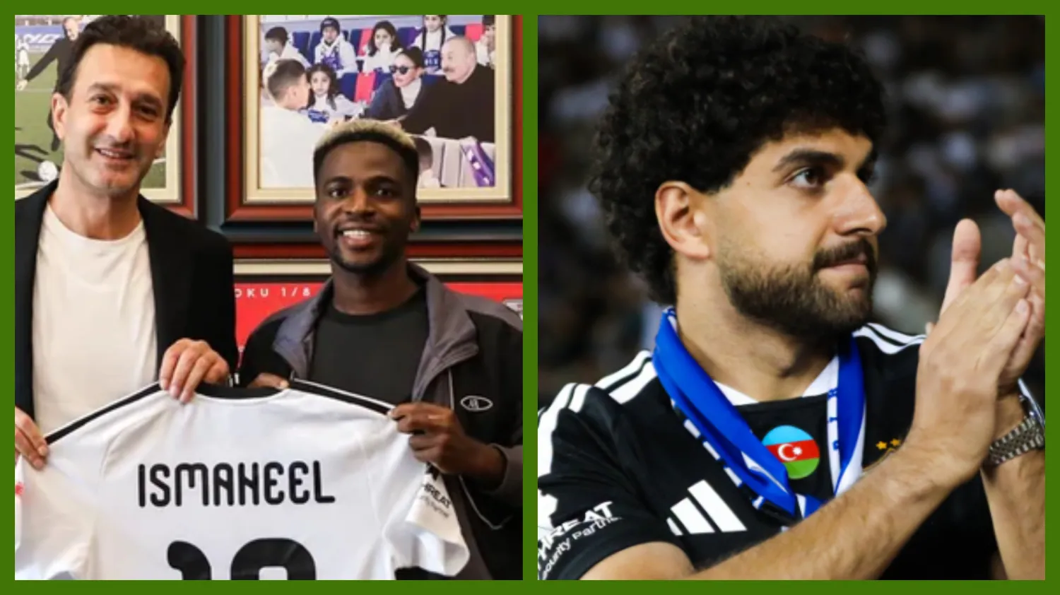 Qarabağ yeni transferləri stadionda təqdim etdi  VİDEO