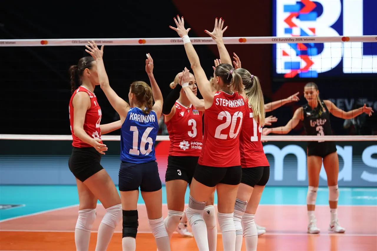 EuroVolley Azərbaycan qrupu cü yerdə başa vurdu