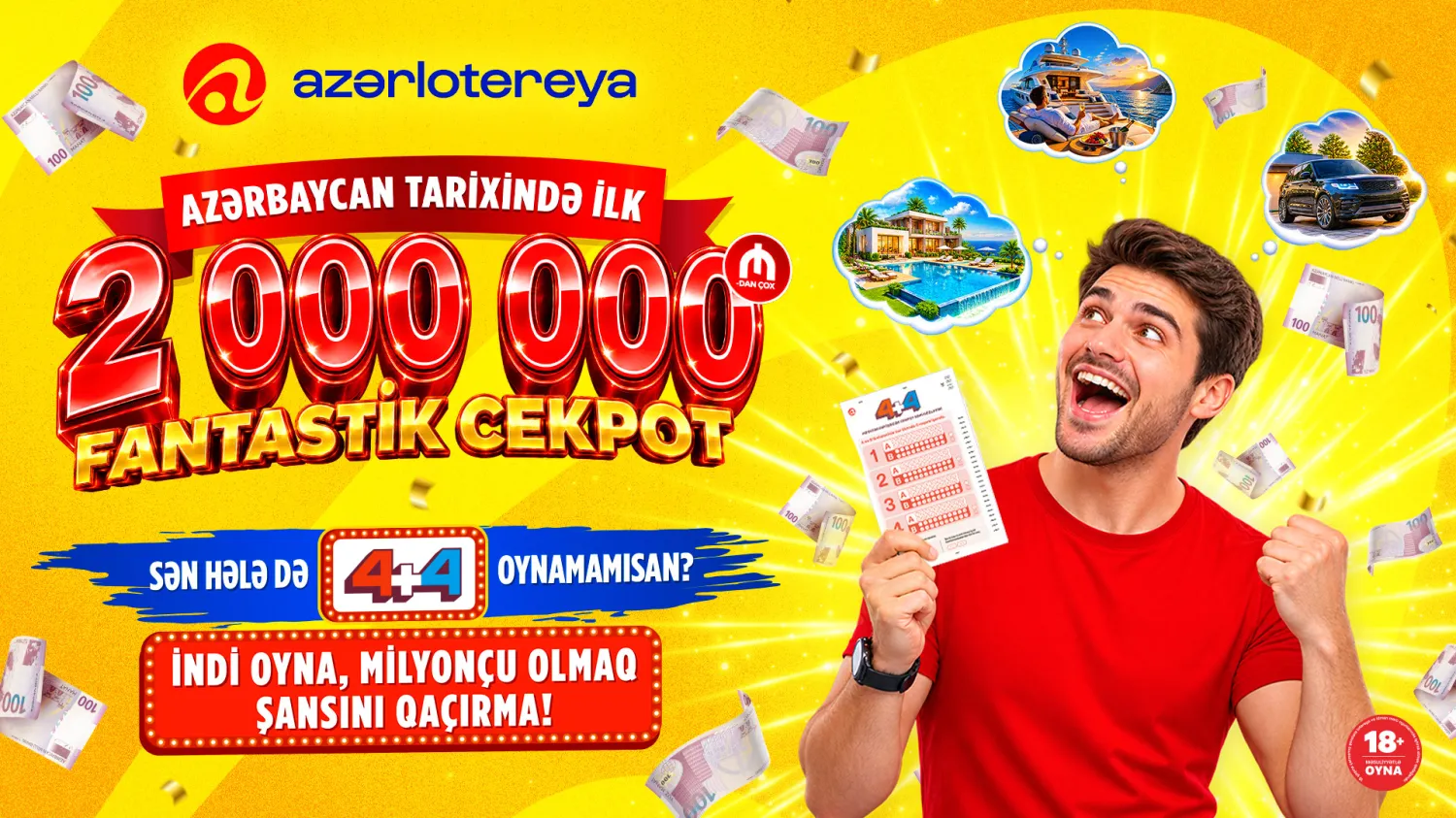 Tarixi rekord Cekpot ilk dəfə    manatı keçdi