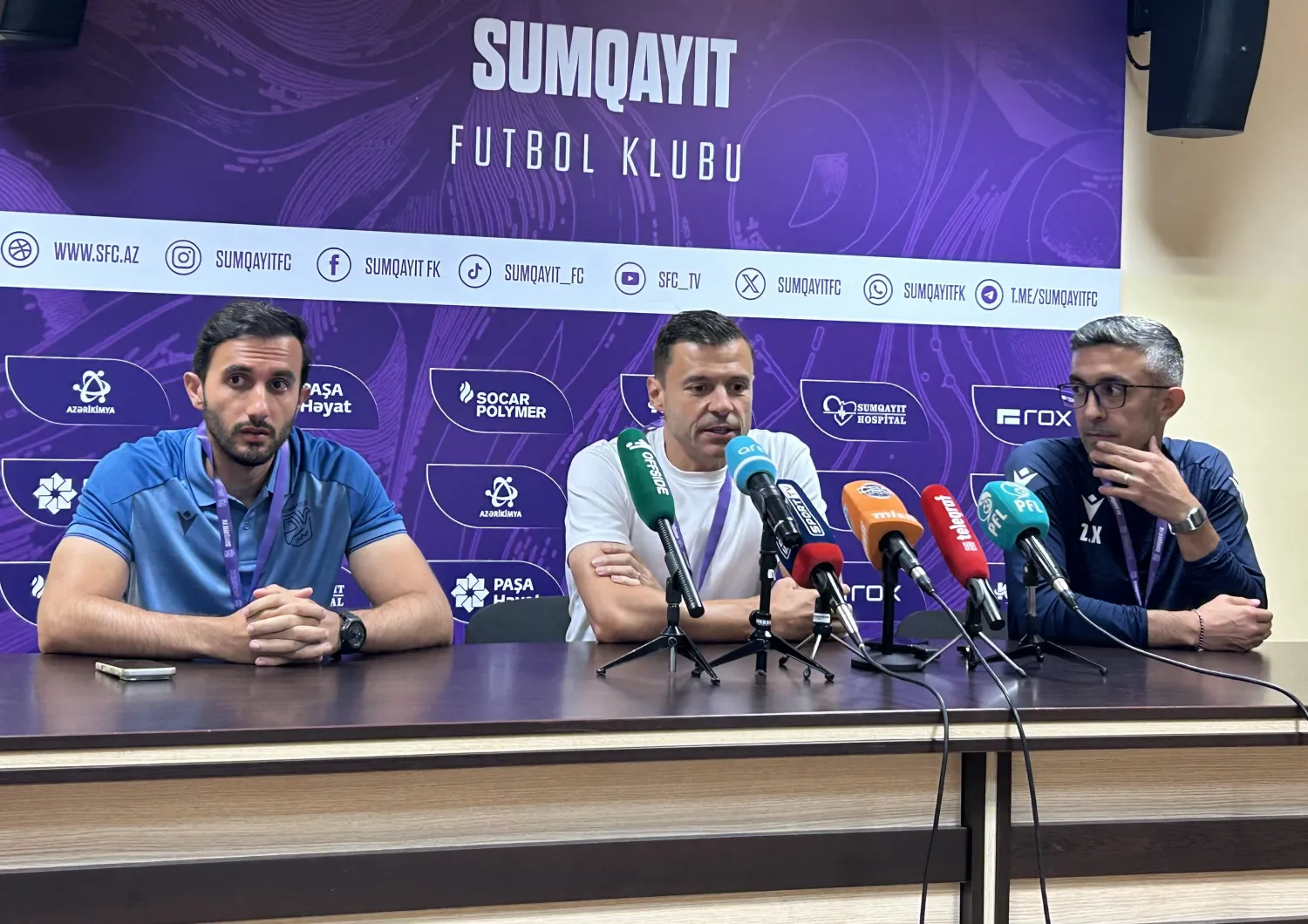 Sumqayıtın baş məşqçisiOyun planında irəliləyiş görürəm