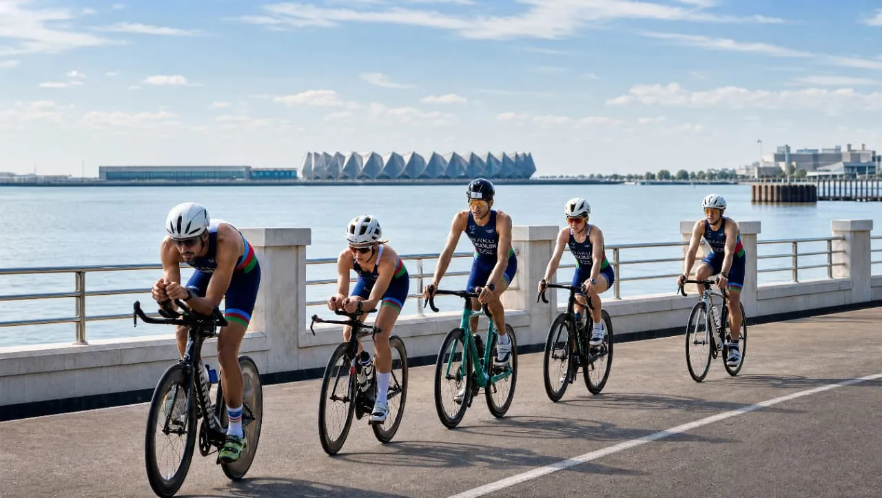 Bakı mötəbər Alufar IRONMAN  triatlon yarışına hazırlaşır